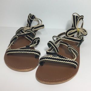 Topshop Hacienda Wraparound Lace Up Sandals